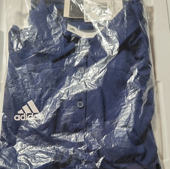 adidas Tops - adidas Navy Blue Women's Short Sleeve Polo